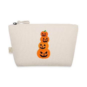 Halloween Gruselkürbisse - Bio-Täschchen - Natur - Vorne