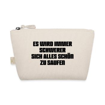 Schön saufen - Bio-Täschchen - Natur - Vorne