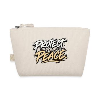 Protect Your Peace – Urban Streetwear - Bio-Täschchen - Natur - Vorne
