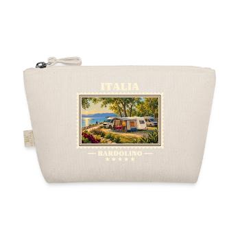 Italien Bardolino Camping Vintage Reisemarke - Bio-Täschchen - Natur - Vorne