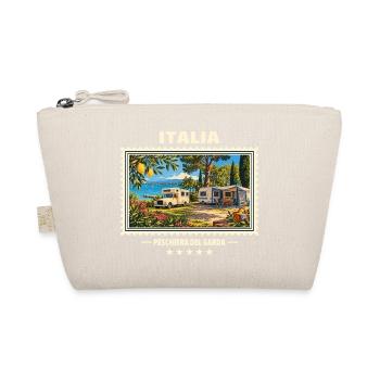 Italien Peschiera del Garda Camping Vintage Marke - Bio-Täschchen - Natur - Vorne