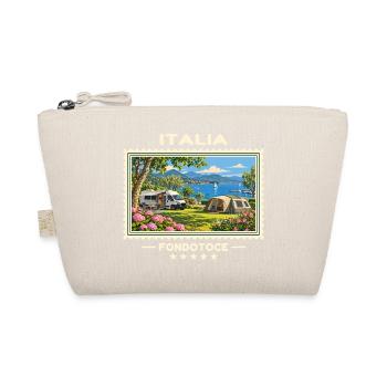 Italien Fondotoce Camping Vintage Reisemarke - Bio-Täschchen - Natur - Vorne