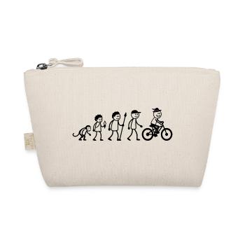  MTB-Bike Mountainbiker Strichmänchen Mountainbike - Bio-Täschchen - Natur - Vorne