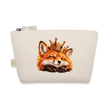 Königlicher Fuchs mit Krone - Bio-Täschchen - Natur - Vorne