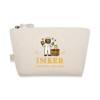 Imker – Stiche gezählt Bienen Honig Imkerei - Bio-Täschchen - Natur - Vorne