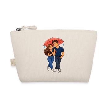 Umbrella Love Duo Rain - Bio-Täschchen - Natur - Vorne