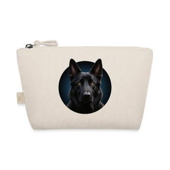 Schwarzer Schäferhund - Bio-Täschchen - Natur - Vorne