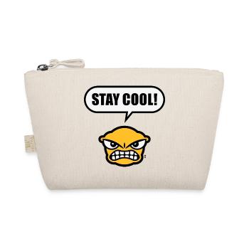 Stay Cool! (Ruhe Bewahren! / Lustig / POS 3C Gold) - Bio-Täschchen - Natur - Vorne