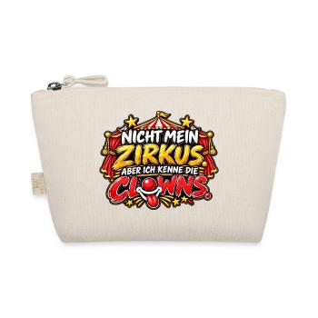 Nicht mein Zirkus, doch Clowns - Bio-Täschchen - Natur - Vorne