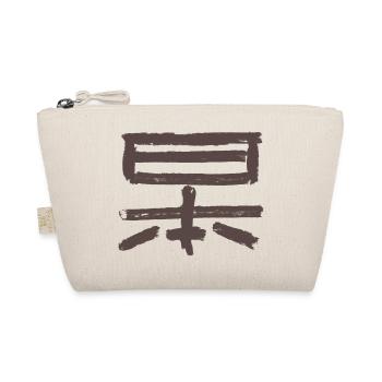 Japan (Nihon) Japanisch - Kanji Schriftzeichen - Bio-Täschchen - Natur - Vorne