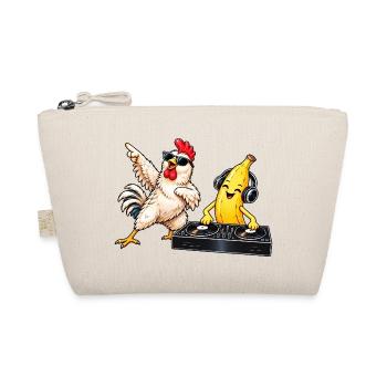 Chicken, Banana, DJ lustig - Bio-Täschchen - Natur - Vorne
