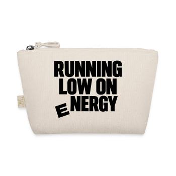 Energie geht zur Neige – lustiger fallender Brief - Bio-Täschchen - Natur - Vorne