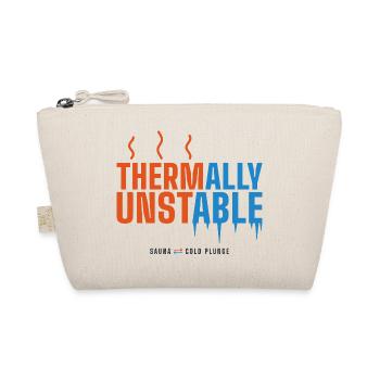 Thermally Unstable – Lustiger Sauna Spruch - Bio-Täschchen - Natur - Vorne