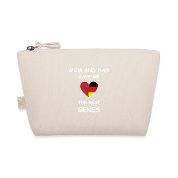 Morocco Germany Genes Heart White - Bio-Täschchen - Natur - Vorne