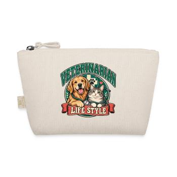 Tierarzt-Lebensstil-Hund-Katzen-Duo - Bio-Täschchen - Natur - Vorne