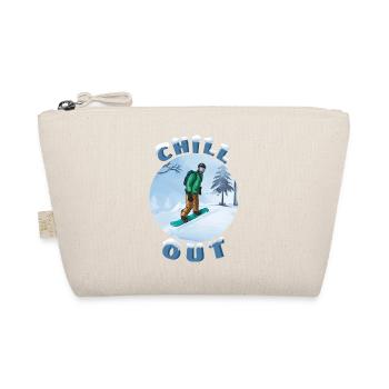 Winter Snowboarder Chill-Out - Bio-Täschchen - Natur - Vorne