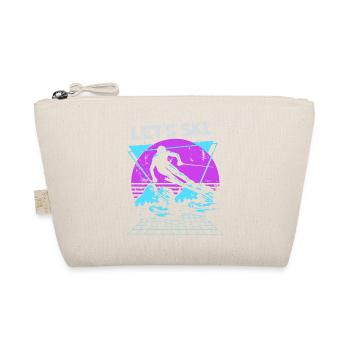 Lass uns Ski Neon Retro - Bio-Täschchen - Natur - Vorne