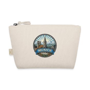 Münchener Bayern Reiseabzeichen Marienplatz Souvenir - Bio-Täschchen - Natur - Vorne
