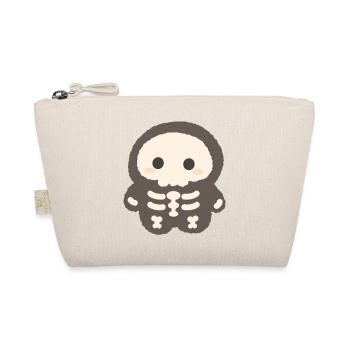Kawaii-Skelettplüsch-Charme - Bio-Täschchen - Natur - Vorne