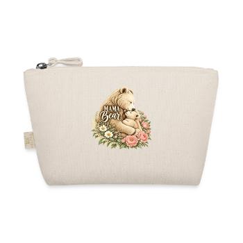 Vintage-Rosen-Mama-Leben süße Mama-Bär - Bio-Täschchen - Natur - Vorne