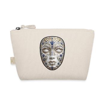 Goldene Maske mit Saphiren - Bio-Täschchen - Natur - Vorne