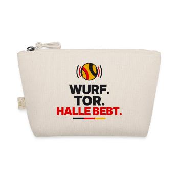 Wurf. Tor. Halle bebt. - Bio-Täschchen - Natur - Vorne