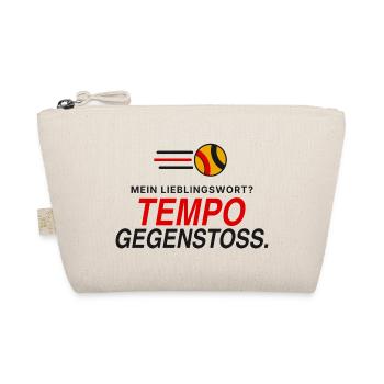Lieblingswort Tempogegenstoß - Bio-Täschchen - Natur - Vorne