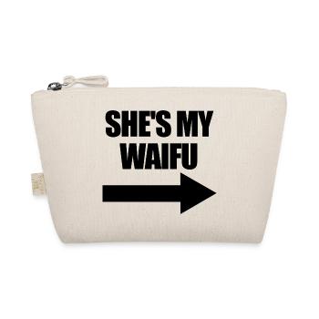 Sie ist meine Waifu Anime Manga passendes Paar - Bio-Täschchen - Natur - Vorne