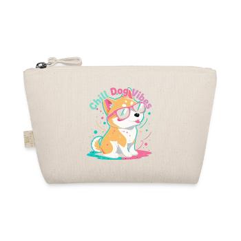 Chill Dog Vibes Corgi - Bio-Täschchen - Natur - Vorne