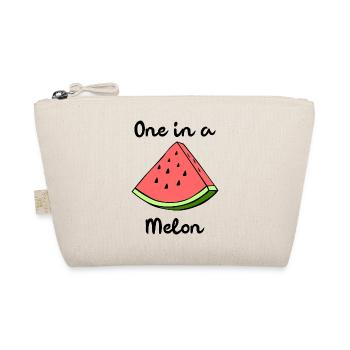 One In A Melon Eins In Einer Melone Wortspiel - Bio-Täschchen - Natur - Vorne