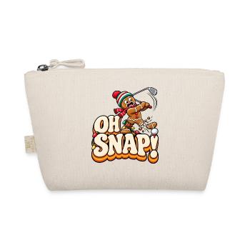 Oh Snap Weihnachts-Gingerbread Golf - Bio-Täschchen - Natur - Vorne