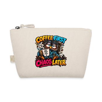 Erst Kaffee, dann Chaos - Bio-Täschchen - Natur - Vorne