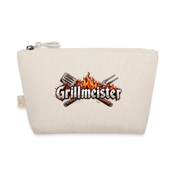 Grillmeister Flammen-Emblem - Bio-Täschchen - Natur - Vorne