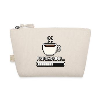 Kaffee Processing – Pixel Art Gamer Kaffee Humor - Bio-Täschchen - Natur - Vorne
