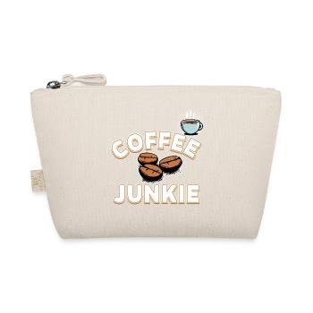 Coffee Junkie - Kaffeebohnen und Tasse - Bio-Täschchen - Natur - Vorne