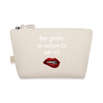 Das geilste an meinem Ex war ich - Rote Lippen - Bio-Täschchen - Natur - Vorne