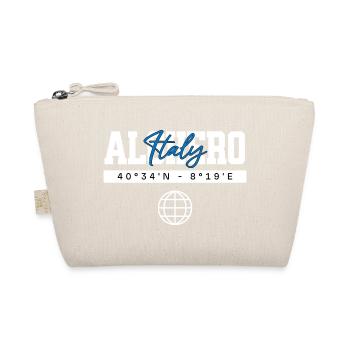Alghero Italien Koordinaten Reise Souvenir - Bio-Täschchen - Natur - Vorne