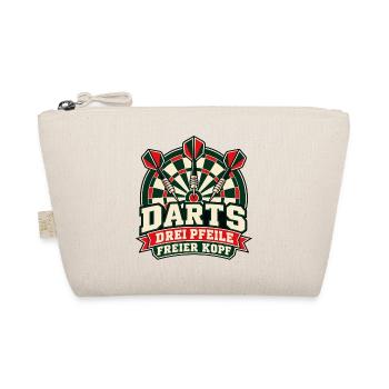Darts – Drei Pfeile, freier Kopf - Bio-Täschchen - Natur - Vorne