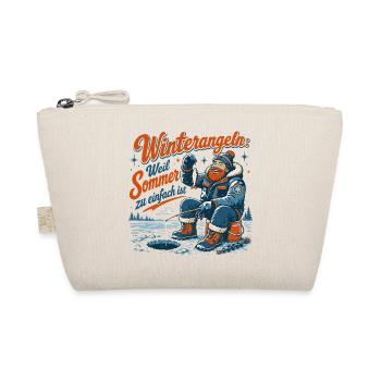 Winterangel Retro Motiv - Bio-Täschchen - Natur - Vorne