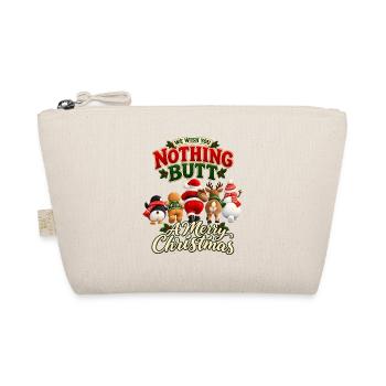 Nothing Butt Christmas – Lustige Weihnachtsparade - Bio-Täschchen - Natur - Vorne