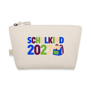 Schulkind 2027 Einschulung - Bio-Täschchen - Natur - Vorne