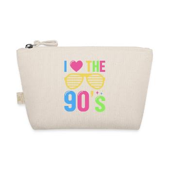 90er Jahre Party Kostüm Retro 90s Mottoparty - Bio-Täschchen - Natur - Vorne