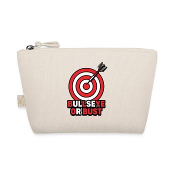 Bullseye oder Büste – Bogenschießdarts Zielabzeichen - Bio-Täschchen - Natur - Vorne