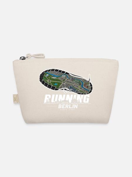 Running Berlin Laufschuh Stadtkarte - dunkel - Bio-TĂ€schchen - Natur