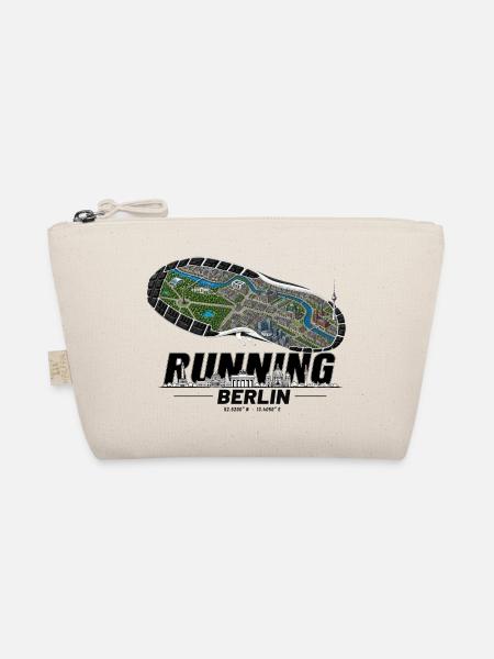 Running Berlin Laufschuh Stadtkarte - hell - Bio-TĂ€schchen - Natur