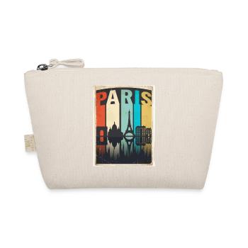 Vintage-Pariser Reiseplakat Skyline France Tee - Bio-Täschchen - Natur - Vorne