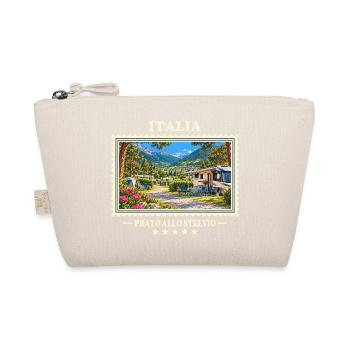 Italien Prad am Stilfserjoch Camping Vintage Marke - Bio-Täschchen - Natur - Vorne