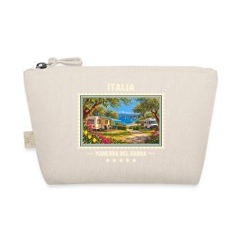 Italien Manerba del Garda Camping Vintage Marke - Bio-Täschchen - Natur - Vorne