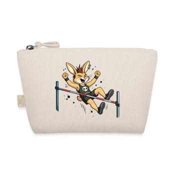 Bunny Punk Hochsprung-Athlet - Bio-Täschchen - Natur - Vorne