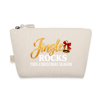 Jingle Rocks Weihnachten Glöckchen lustig - Bio-Täschchen - Natur - Vorne